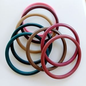 Set of Eight Bangle Bracelets